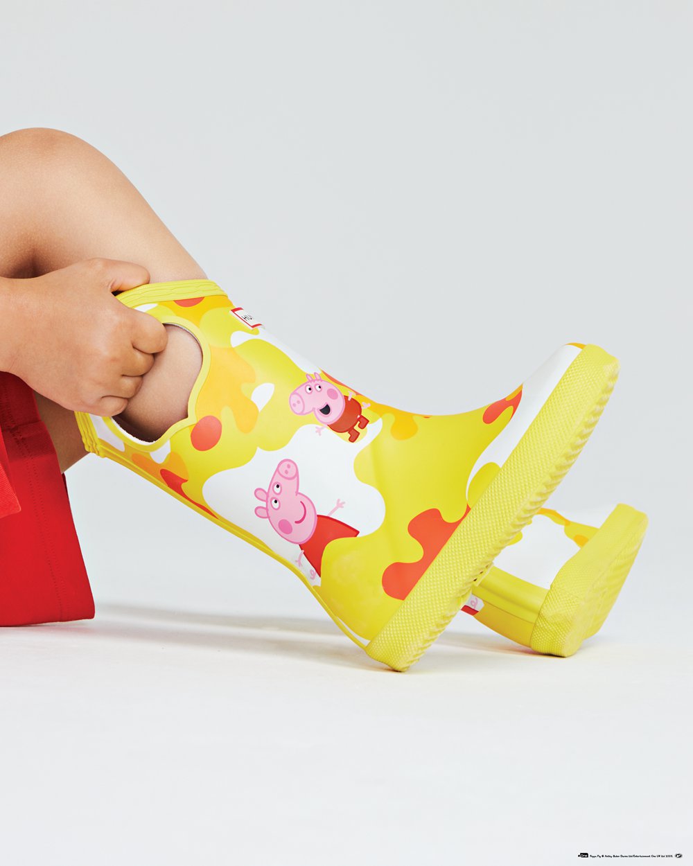 Hunter Niños Original First Peppa Pig Grab Handle - Botas de Lluvia Amarillo - 046-YXCNIK